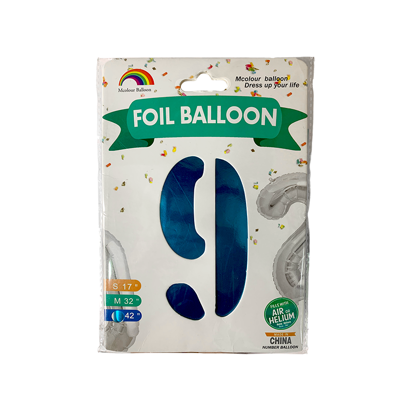 GLOBOS AZUL NUMEROS TALLA 42 