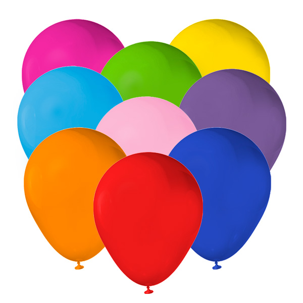 GLOBOS DE 15 COLORES SURTIDOS
