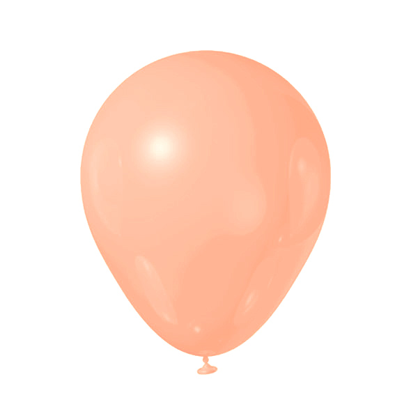 GLOBOS PASTEL DE 50  NARANJA