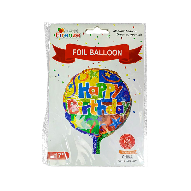 GLOBOS REDONDO HAPPY BIRTHDAY 18 