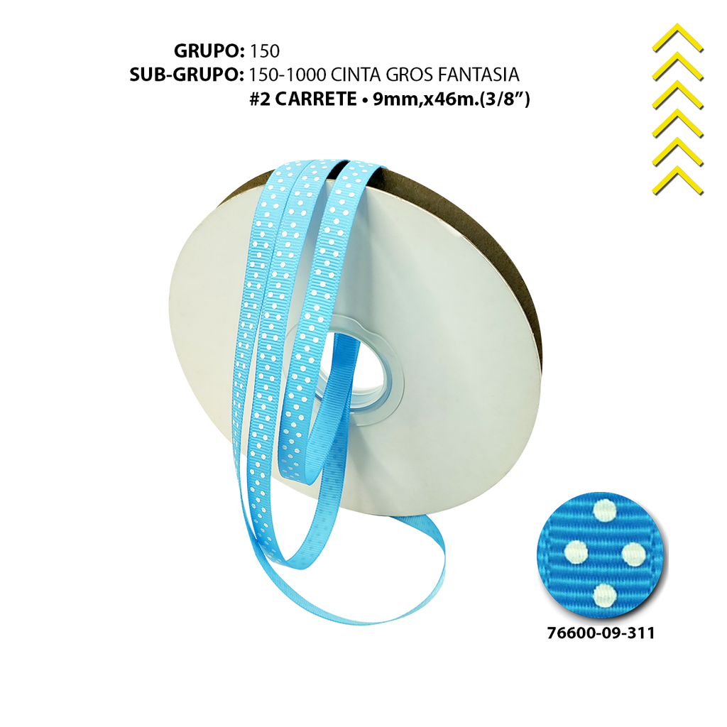 GROSS #2 FANTASIA - LUNARES BLANCO/CELESTE 