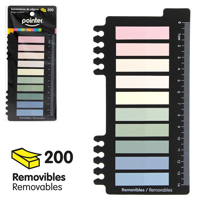 INDICADORES DE PAGINA ADHESIVOS (PASTEL)