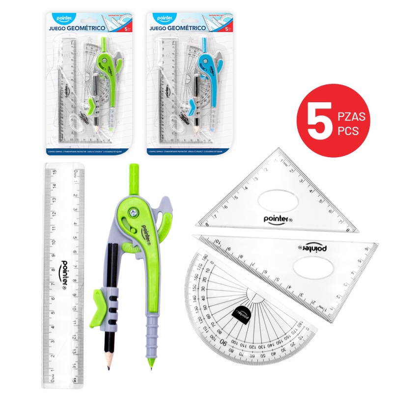 JUEGO GEOMETRICO x 5 PZAS