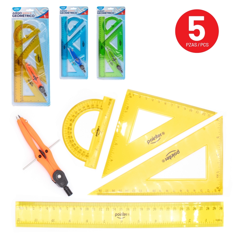 JUEGO GEOMETRICO x 5 PZAS