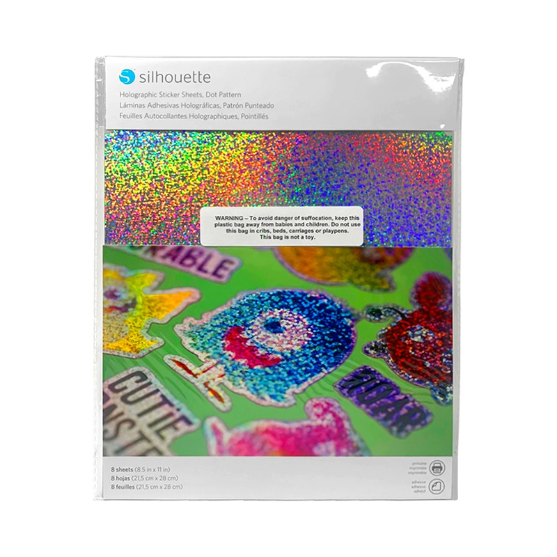 LAMINAS ADHESIVAS HOLOGRAFICAS PATRON PUNTEADO