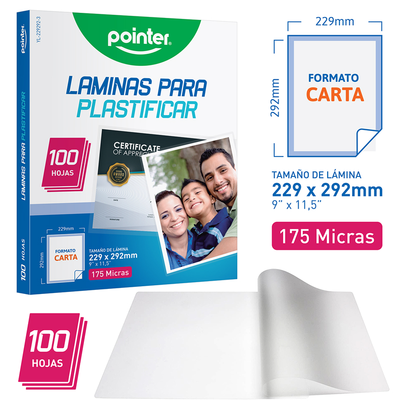 LAMINAS PARA PLASTIFICAR 175 MICRAS