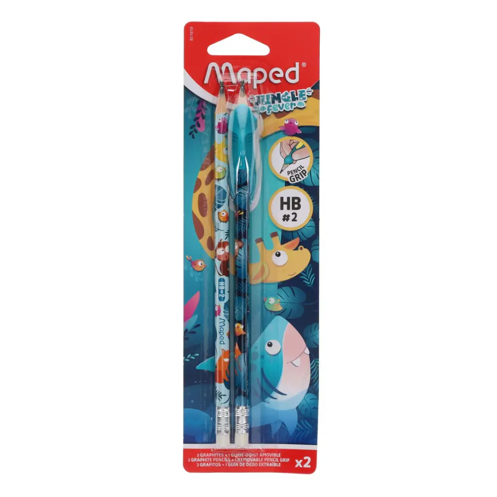 LAPICES DE GRAFITO SET JUNGLE FEVER
