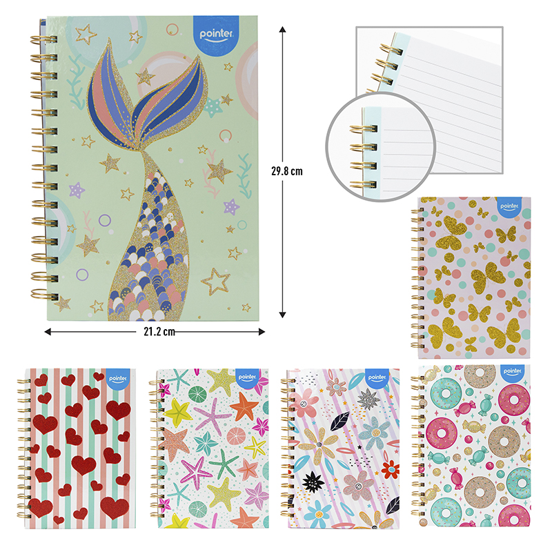 LIBRETA ESPIRAL A5 x100 HOJAS BLANCAS