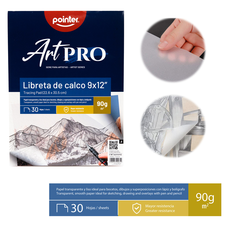 LIBRETA DE CALCO 9 x 12"