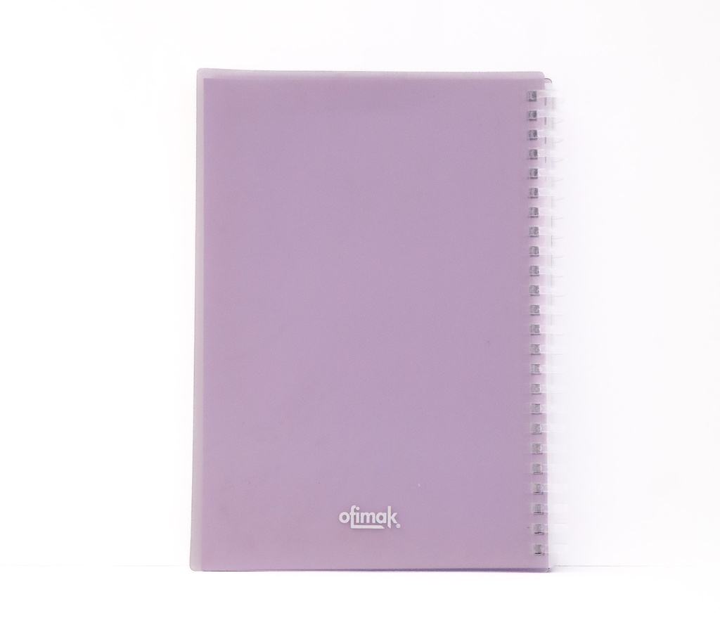 LIBRETA DE PLASTICO PASTEL