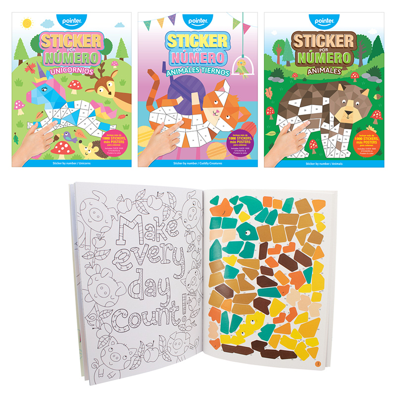 LIBRO PARA COLOREAR CON STICKERS