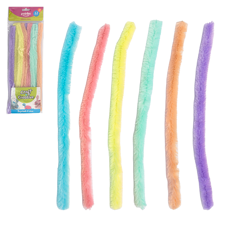 LIMPIA PIPAS PASTEL x12 PIEZAS