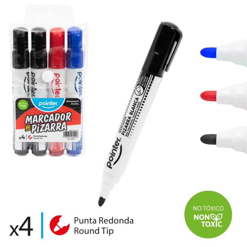 MARCADOR DE PIZARRA x4PZS