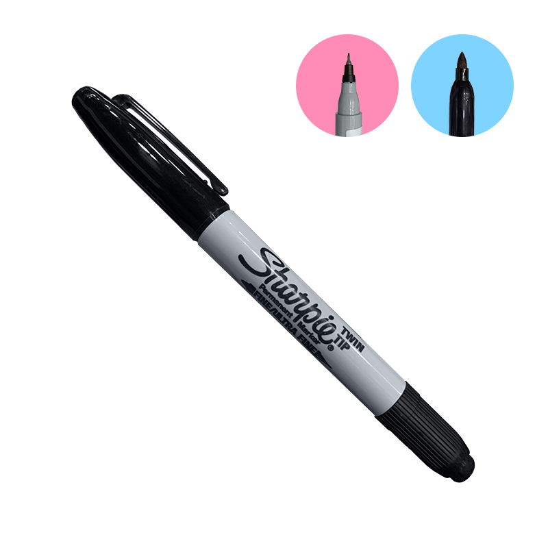 MARCADOR PERMANENTE DOBLE PUNTA 