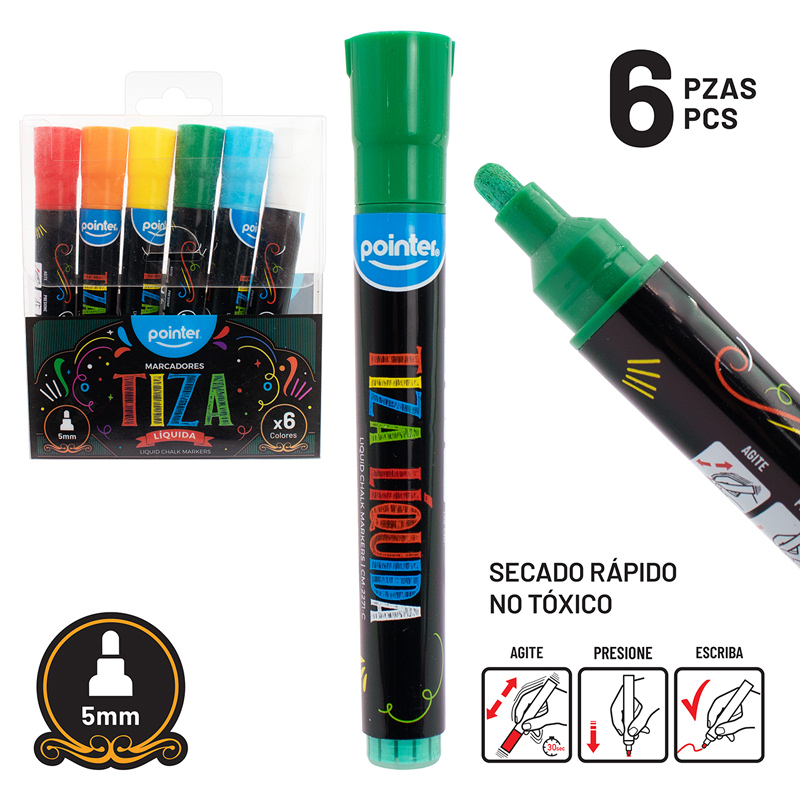 MARCADORES DE TIZA LIQUIDA