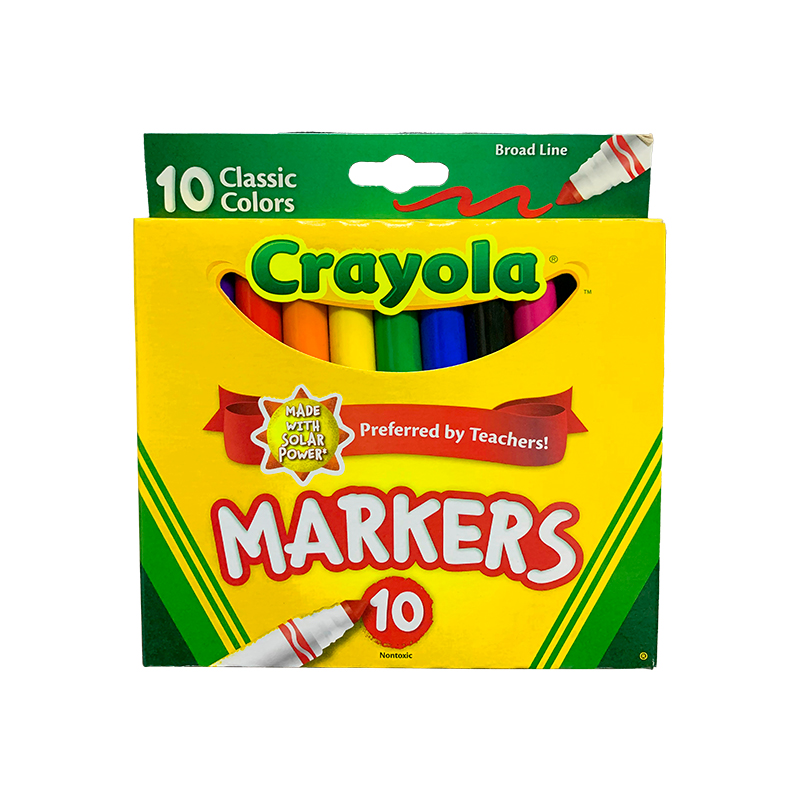 MARCADORES LAVABLES CRAYOLA X10