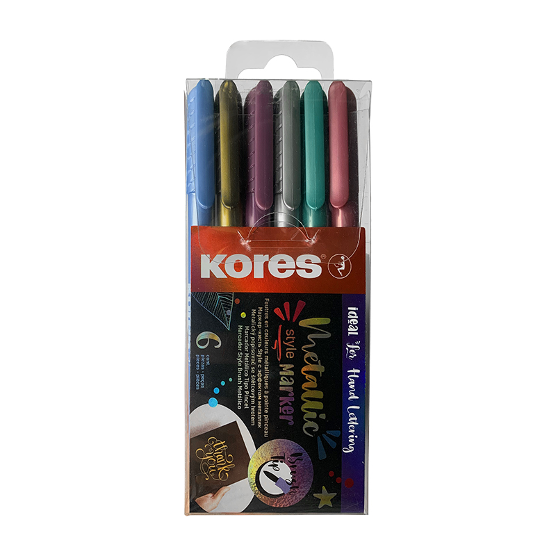 MARCADORES STYLE P/LETTERING METALICOS X6