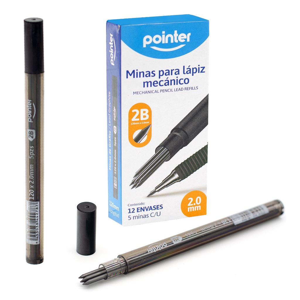 MINAS 2MM PARA PORTAMINAS