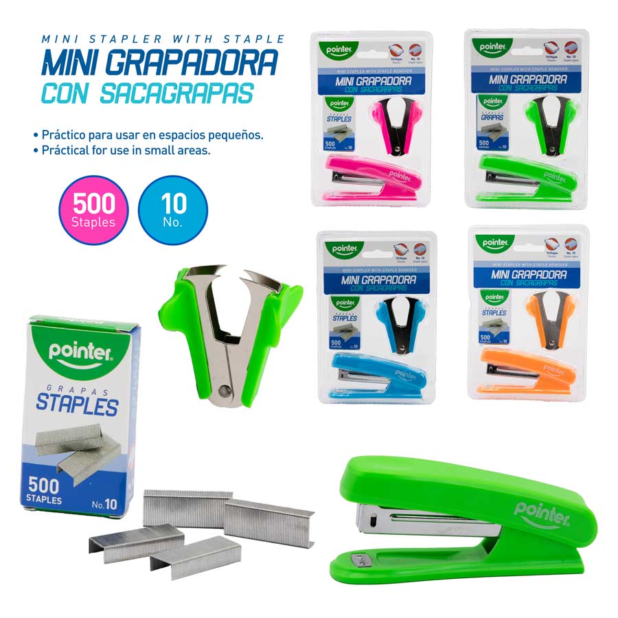 MINI GRAPADORA CON SACAGRAPAS