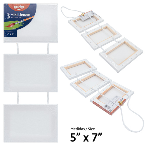 MINI LIENZO BLANCO x3PZAS - 13x18CM