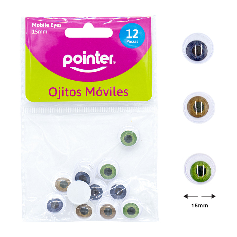OJITOS MOVILES PARA MANUALIDADES X12 PZS