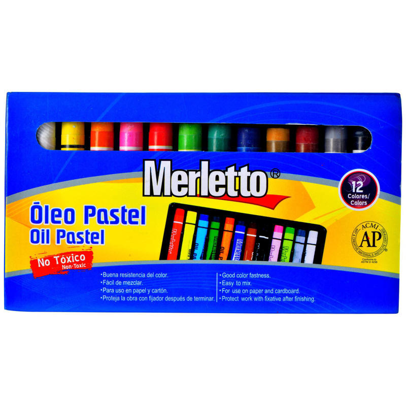 OLEO PASTEL x12 COLORES