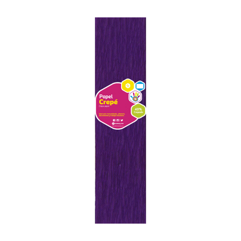 PAPEL CREPE MORADO - 50CM x 2M