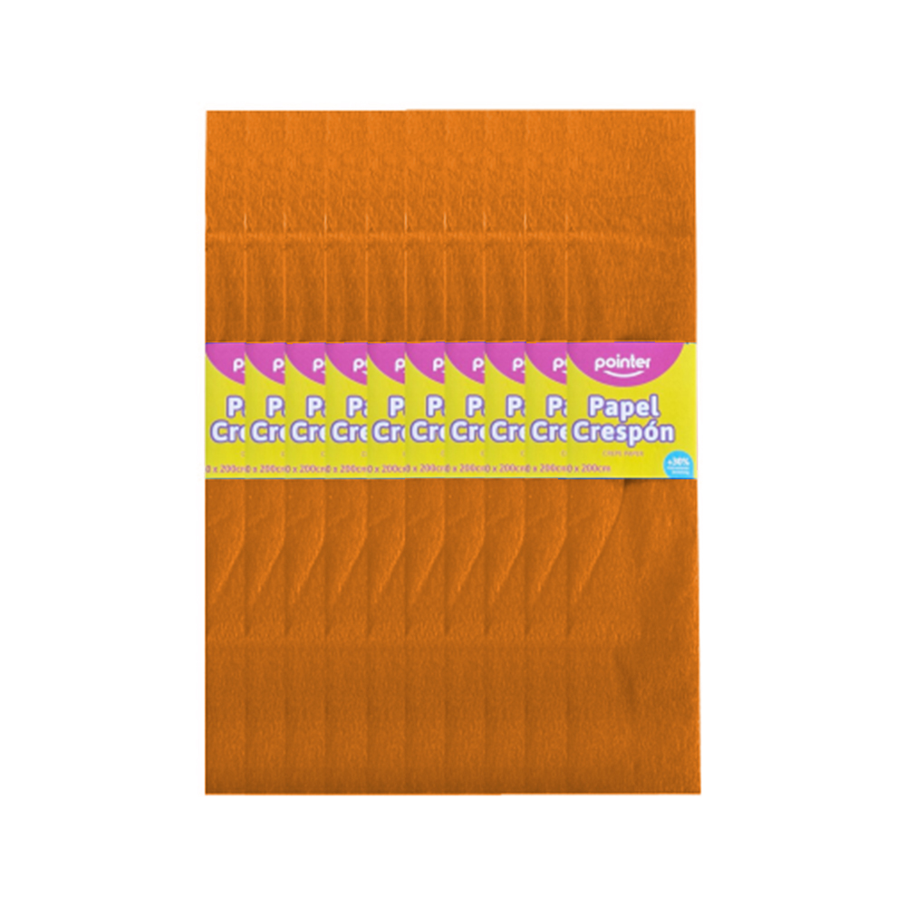 PAPEL CREPE NARANJA