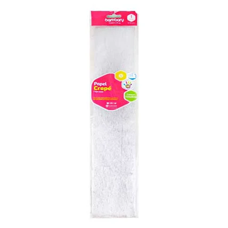 PAPEL CREPE GRIS PERLADO - 50CM x 2M