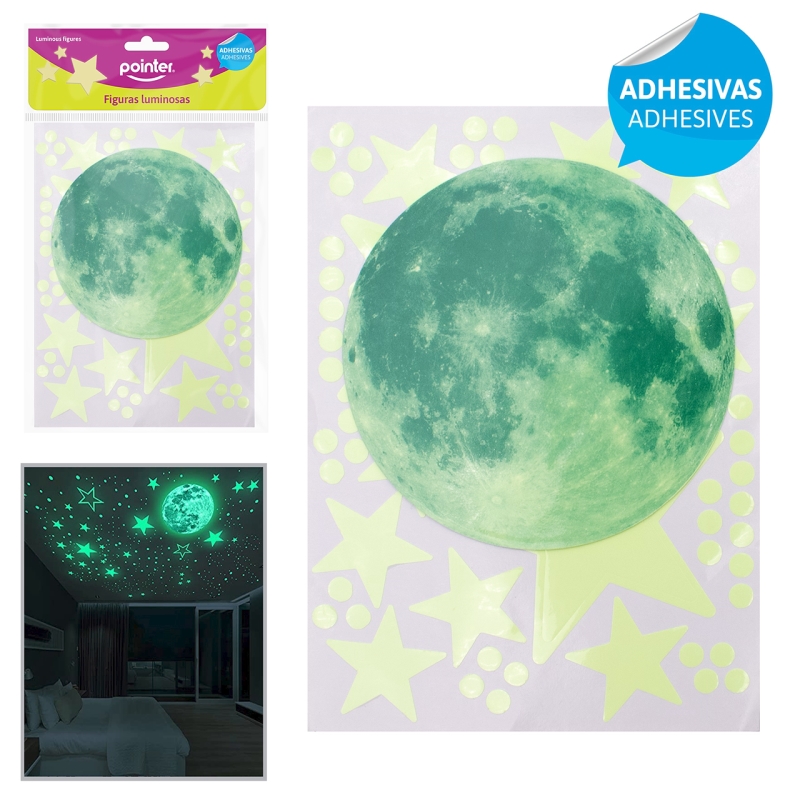 FIGURAS ADHESIVAS LUMINOSAS