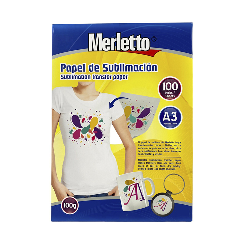 PAPEL DE SUBLIMACION X100 HOJAS