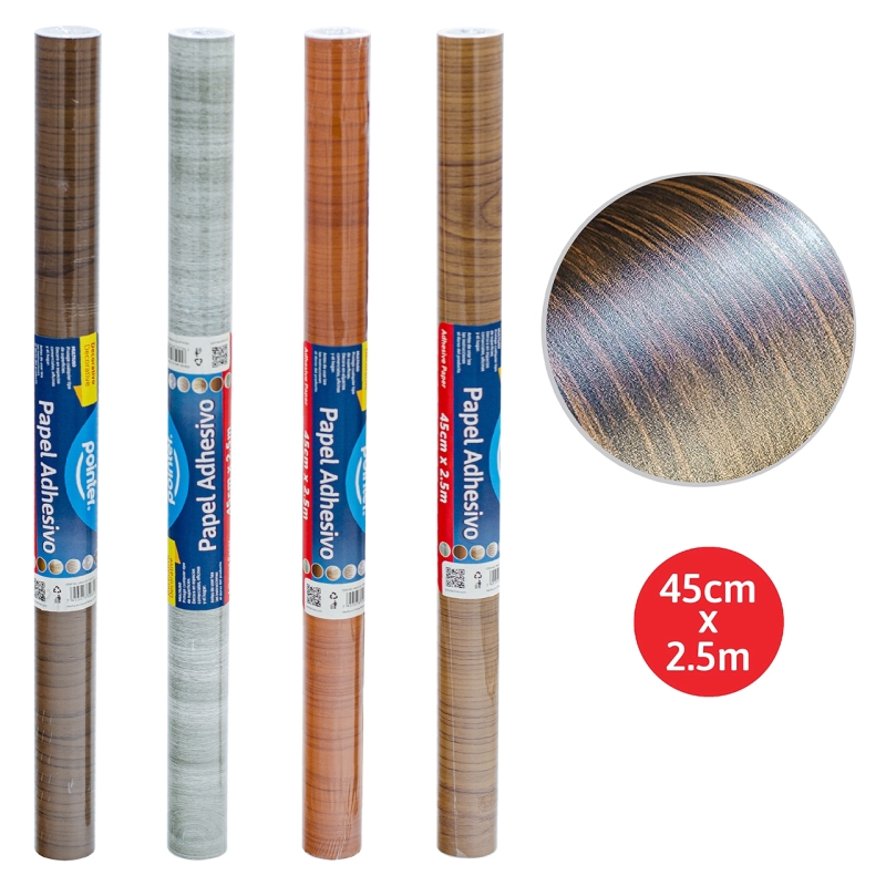 PAPEL DECORATIVO ADHESIVO - 45Cm x 2,5Mts
