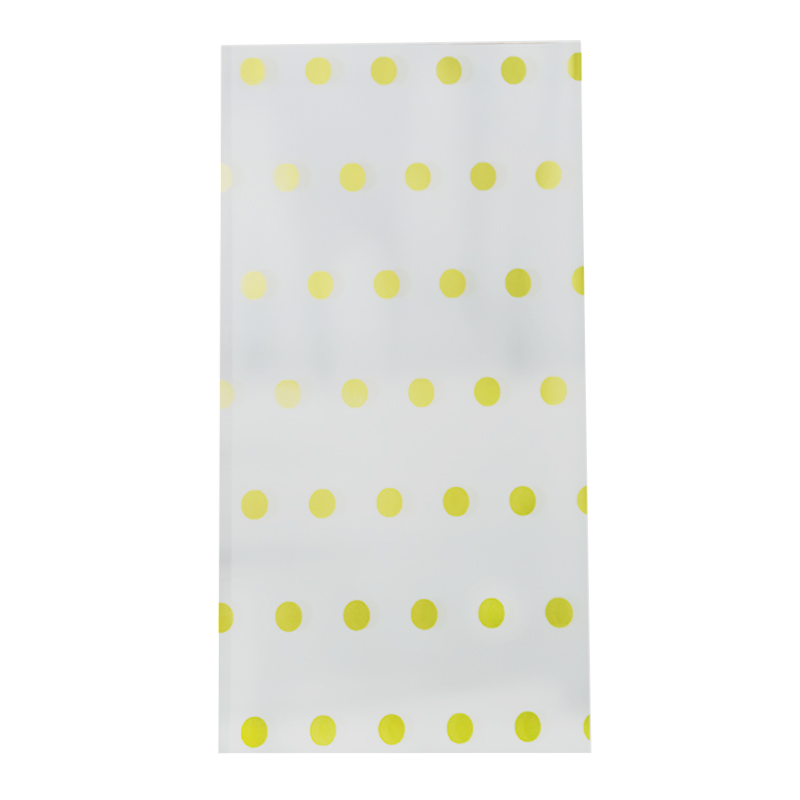 PAPEL COREANO HANSU TRASLUCIDO PUNTOS - BLANCO/ORO 57x57CM