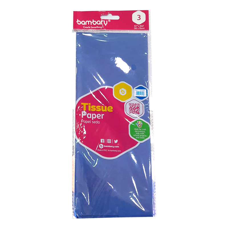 PAPEL SEDA  AZUL MEDIO