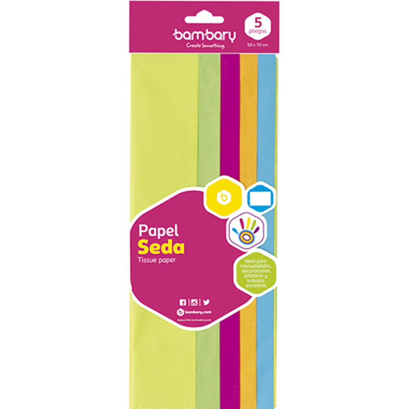 PAPEL SEDA NEON UND 50x70CM