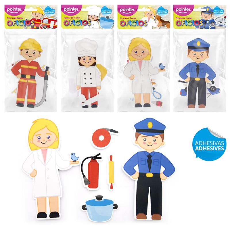 FIGURAS DE FOAMY ADHESIVAS (OFICIOS)