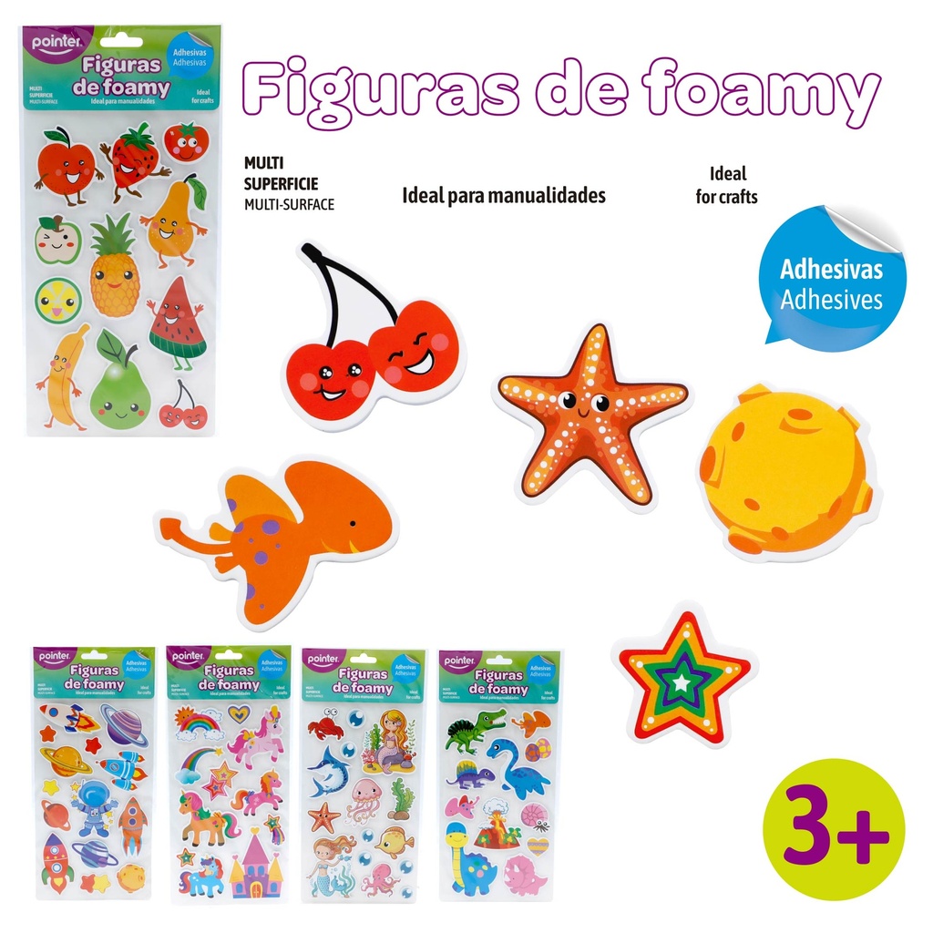 FIGURAS DE FOAMY ADHESIVAS