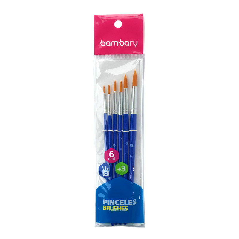 PINCELES ARTISTICOS x6PZAS