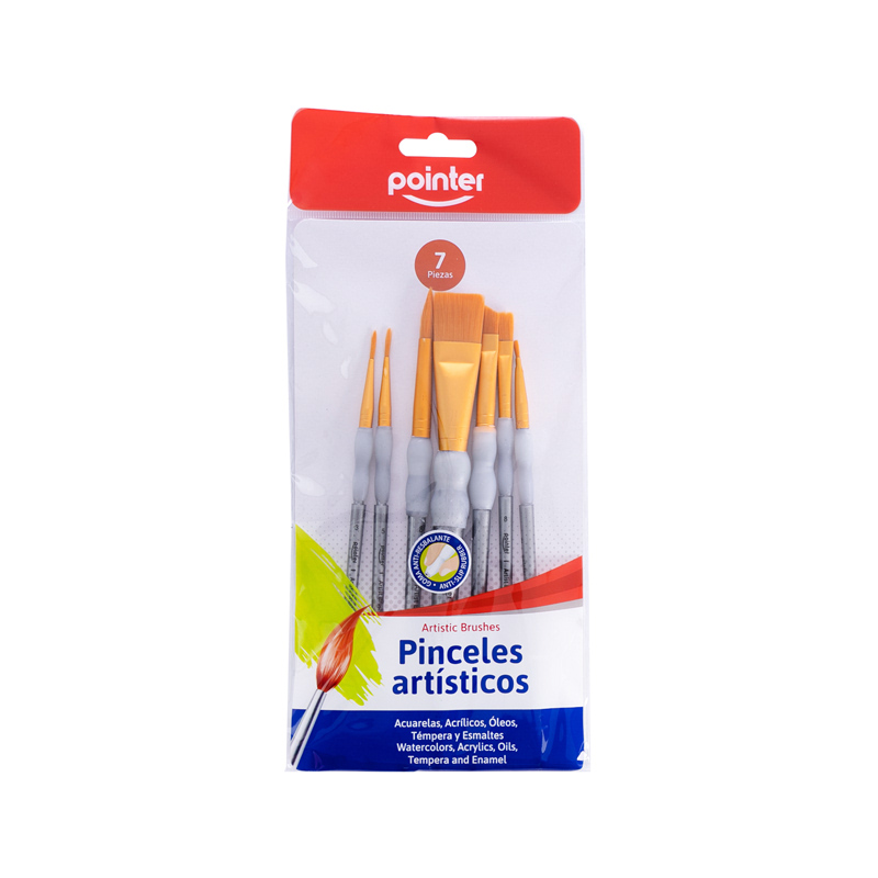 PINCELES ARTISTICOS X7 