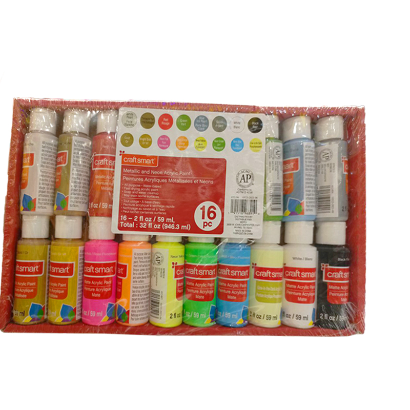 PINTURA ACRILICA NEON Y METALICA X16