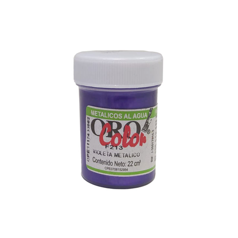 PINTURA METALICO AL AGUA VIOLETA METALICO 22CM