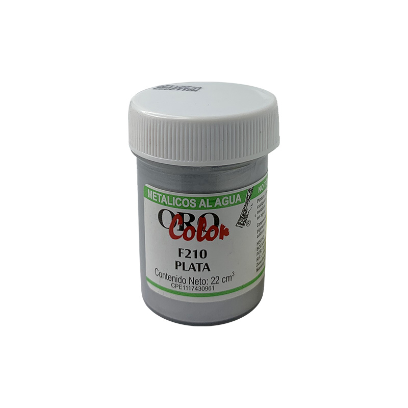 PINTURA METALICOS AL AGUA PLATA 22ML 