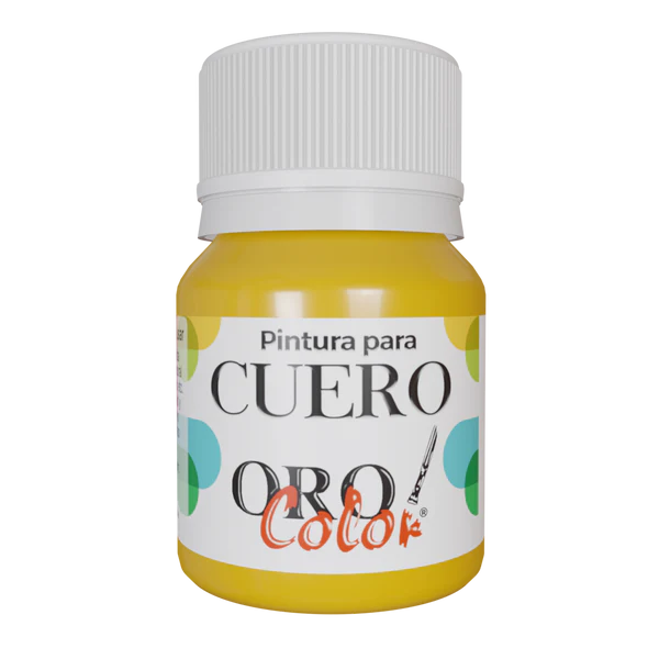 PINTURA PARA CUERO AMARILLO PERLADO 30ML 