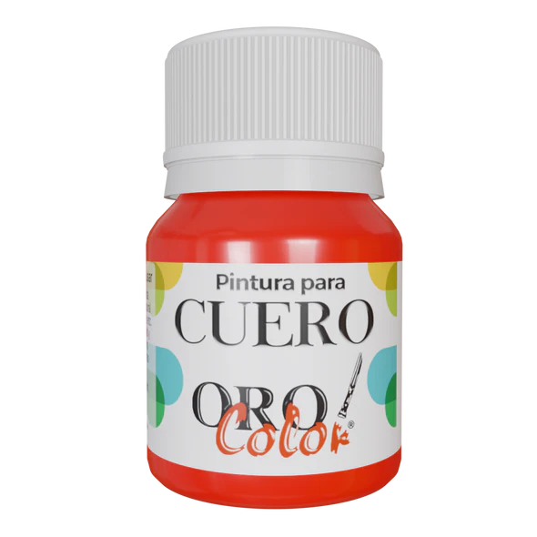 PINTURA PARA CUERO ROJO NEON 30ML