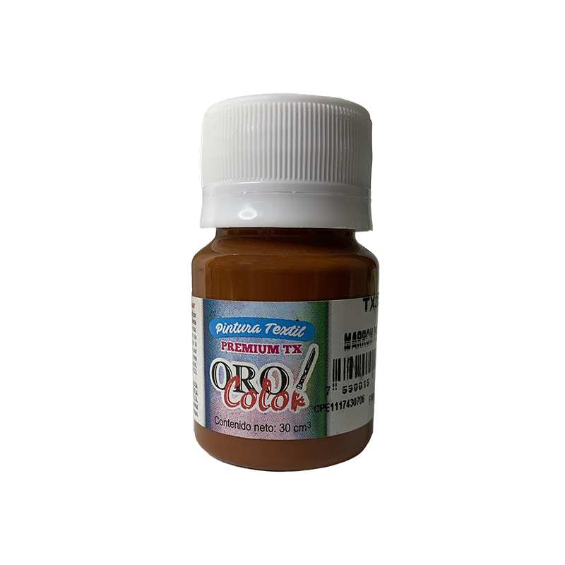 PINTURA TEXTIL PREMIUM MARRON PELUCHE 30ML 