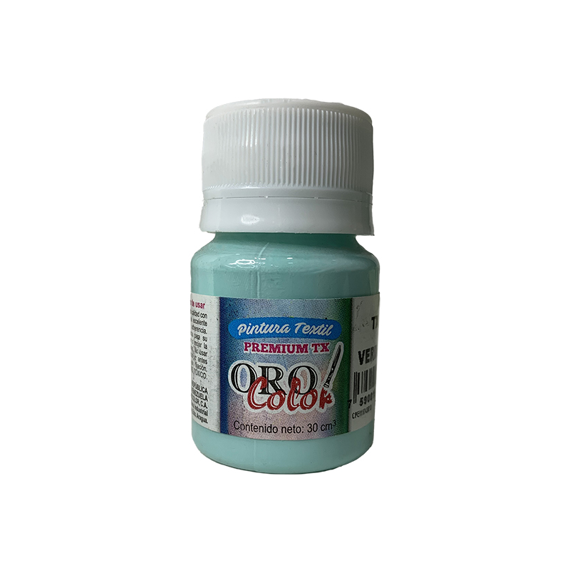 PINTURA TEXTIL PREMIUM VERDE MENTA 30CM