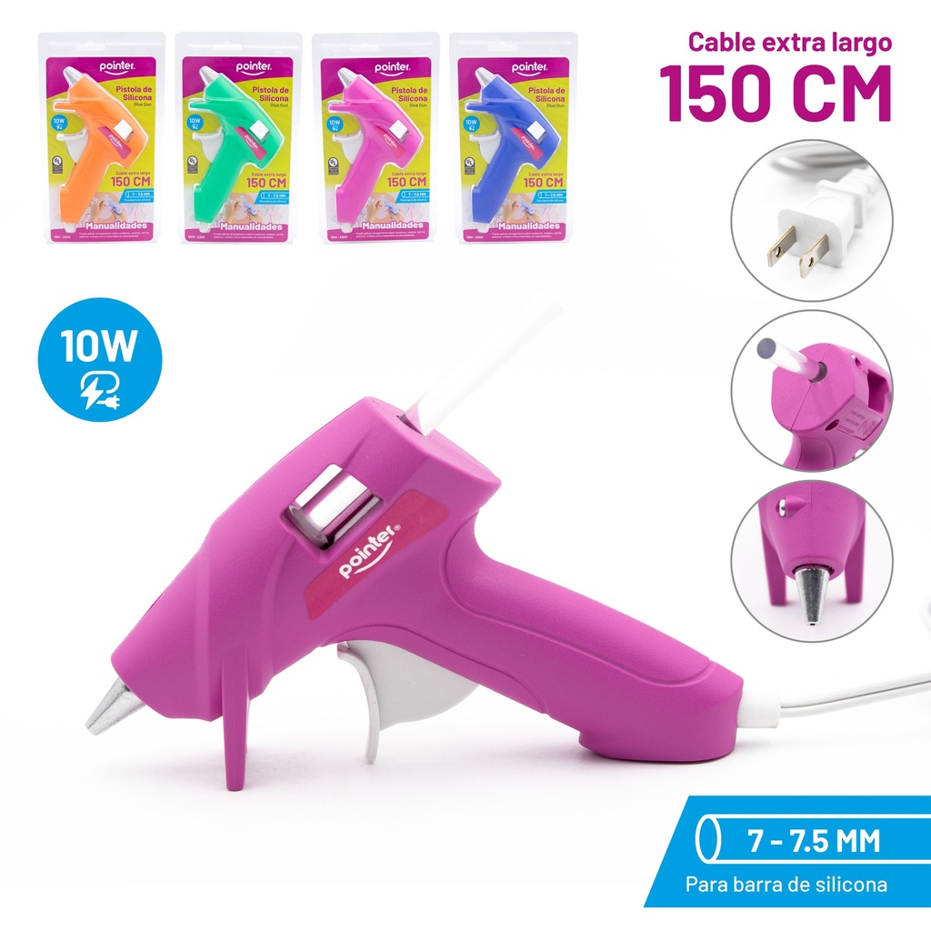 PISTOLA PEQUEÑA DE SILICONA 10W