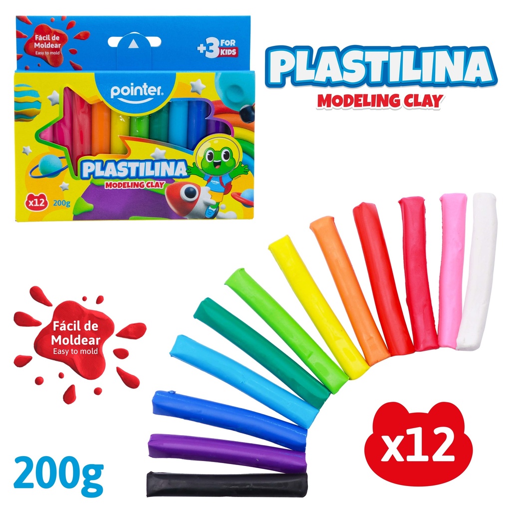 PLASTILINA x12 COLORES