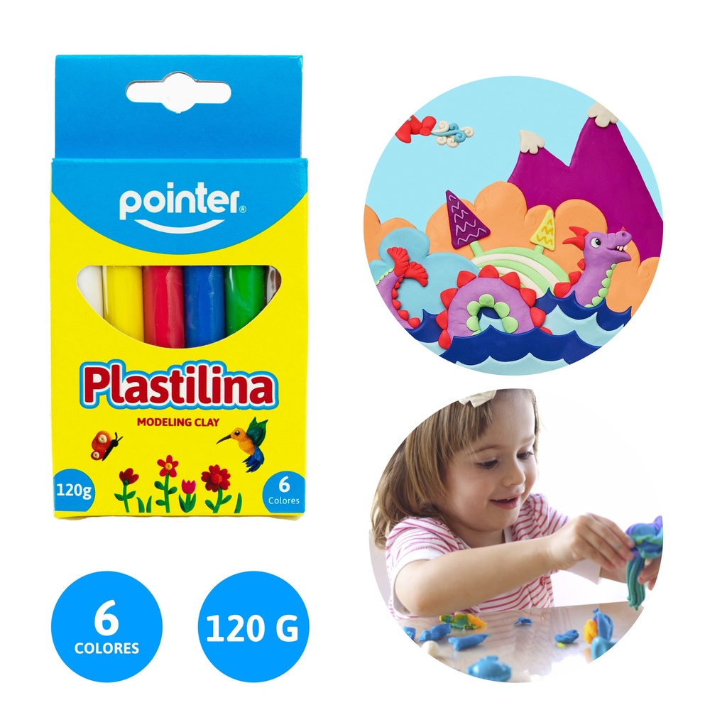 PLASTILINA x 6 COLORES