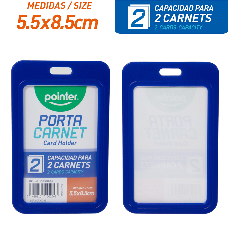 PORTA CARNET (AZUL)
